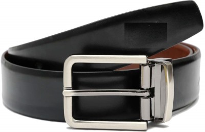 BlacKing Men Formal, Casual, Party, Evening Black Texas Leatherite, Artificial Leather Reversible Belt