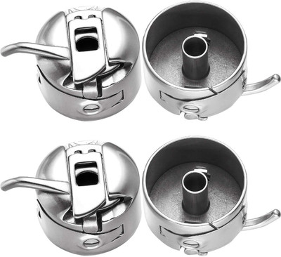 skiSadar 2 Piece Original Bobbin Case for Home Sewing Machines Metal Bobbins (Pack of 2, Width: 2.05cm/0.81inch Height: 1.6cm/0.63inch) Bobbin Case(Pack of 2)