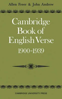 Cambridge Book of English Verse 1900-1939(English, Paperback, unknown)