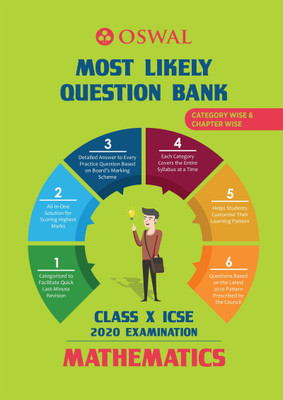 Most Likely Question Bank for Mathematics: Icse Class 10 for 2020 Examination(English, Paperback, unknown)