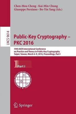 Public-Key Cryptography - PKC 2016(English, Paperback, unknown)