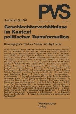 Geschlechterverhaeltnisse im Kontext politischer Transformation(German, Paperback, unknown)