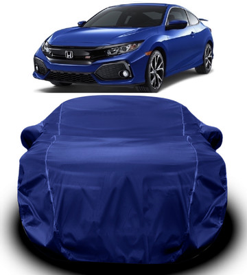 V VINTON Car Cover For Honda Civic (With Mirror Pockets)(Blue)