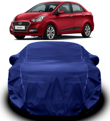 V VINTON Car Cover For Hyundai Xcent (With Mirror Pockets)(Blue)