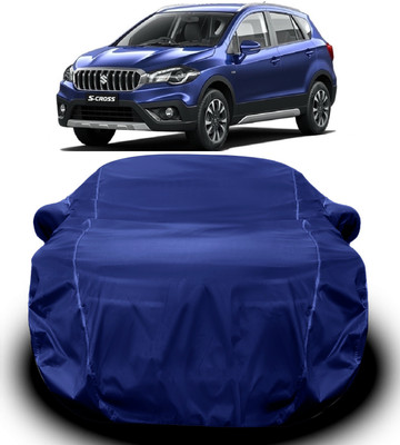 V VINTON Car Cover For Maruti Suzuki S-Cross (With Mirror Pockets)(Blue)