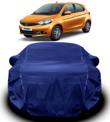 S Shine Max Car Cover For Tata Tiago (With Mirror Pockets)(Blue)