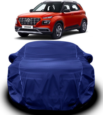S Shine Max Car Cover For Hyundai Venue (With Mirror Pockets)(Blue)