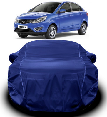 S Shine Max Car Cover For Tata Zest (With Mirror Pockets)(Blue)