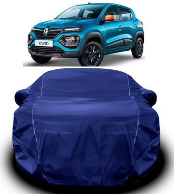 S Shine Max Car Cover For Renault Kwid (With Mirror Pockets)(Blue)