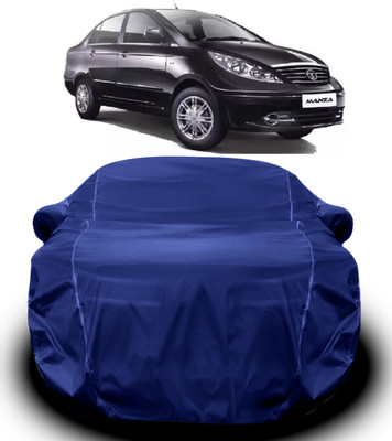 V VINTON Car Cover For Tata Manza (With Mirror Pockets)(Blue)