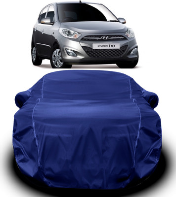 S Shine Max Car Cover For Hyundai i10 (With Mirror Pockets)(Blue)