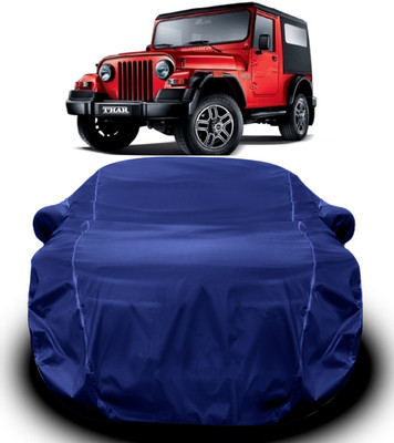 S Shine Max Car Cover For Mahindra Thar (With Mirror Pockets)(Blue)