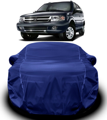 V VINTON Car Cover For Tata Safari Dicor (With Mirror Pockets)(Blue)
