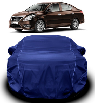 V VINTON Car Cover For Nissan Sunny (With Mirror Pockets)(Blue)