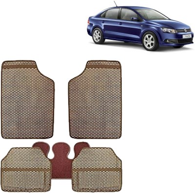 Rhtdm Rubber Standard Mat For  Volkswagen Vento(Beige)