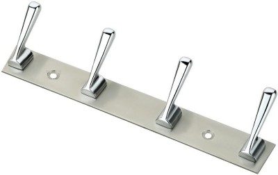 SMART SLIDE Stainless Steel 4 Pin Hook Rail Capsul Design (Pack of 1) Hook Rail 4(Pack of 1)