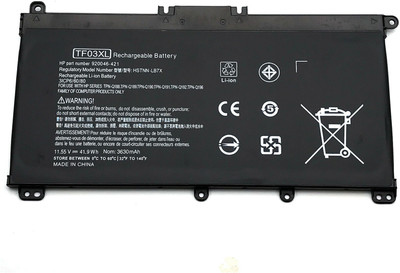 MACKTECH TF03XL Battery TF03041XL for 15-CC 15-CD Series:15-cc154cl 15-cc060wm 15-cc152od 15-cc055od 15-cd040wm;17-AR007CA 17-AR050WM 920046-121 421 541 920070-855 HSTNN-IB7Y LB7J LB7X UB7J 4 Cell Laptop Battery