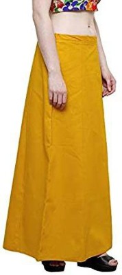 mahak creation M CREATION YELLOW COLOUR REDIMENT PATTICOAT Pure Cotton Petticoat(Free)