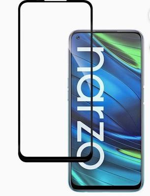 electmart Edge To Edge Tempered Glass for Realme 6, Realme 6i, Realme 7, Realme 7i, Realme Narzo 20 Pro, Oppo A52(Pack of 1)