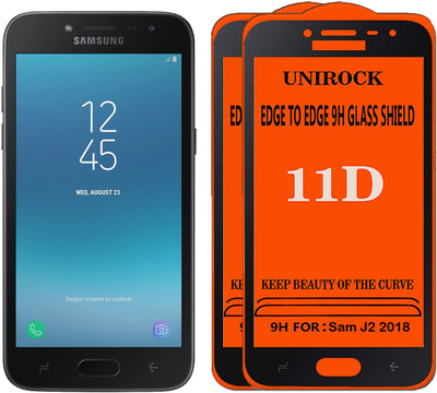 Unirock Tempered Glass Guard for Samsung Galaxy J2 2018(Pack of 2)