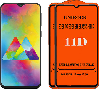 Unirock Tempered Glass Guard for Samsung Galaxy M20(Pack of 2)
