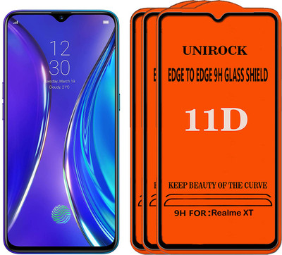 Unirock Tempered Glass Guard for Realme XT(Pack of 3)