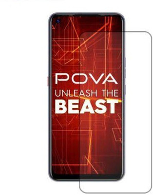 LIKEDESIGN Tempered Glass Guard for Tecno Pova(Pack of 1)
