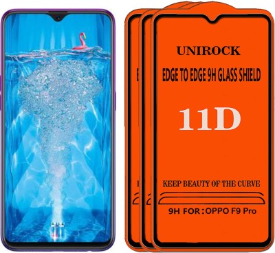 Unirock Tempered Glass Guard for OPPO F9 Pro(Pack of 3)