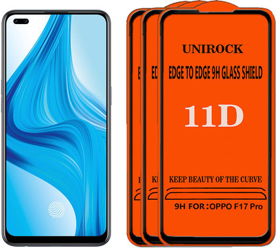 Unirock Tempered Glass Guard for OPPO F17 Pro(Pack of 3)