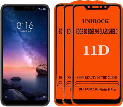 Unirock Tempered Glass Guard for Mi Redmi Note 6 Pro(Pack of 3)