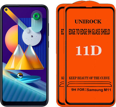Unirock Tempered Glass Guard for Samsung Galaxy M11(Pack of 2)