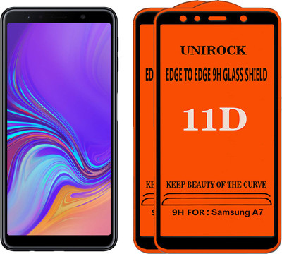 Unirock Tempered Glass Guard for Samsung Galaxy A7(Pack of 2)