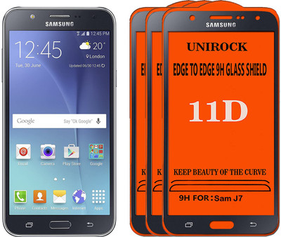 Unirock Tempered Glass Guard for Samsung Galaxy J7 - 6 (New 2016 Edition)(Pack of 3)