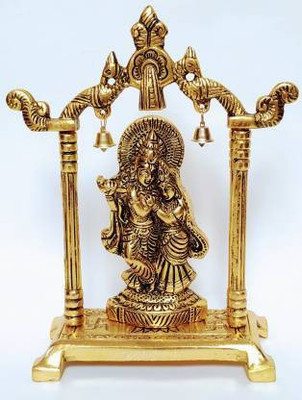 YAKONDA Decorative Showpiece  -  14 cm(Brass, Gold)