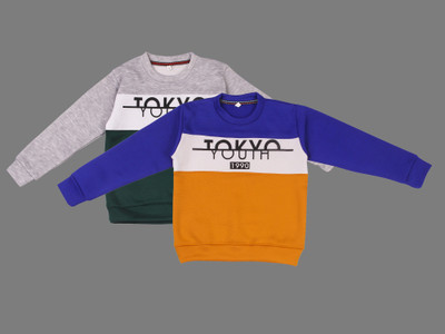 ANIXA Full Sleeve Printed Boys & Girls Sweatshirt