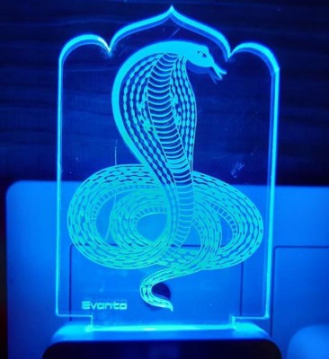 Super Ajanta Snake 3D Night Lamp ( Code : E002 ) Night Lamp(10 cm, Multicolor)