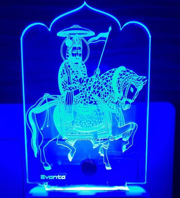 Super Ajanta Ramdevpir E031 3D Night Lamp Night Lamp(10 cm, Multicolor)