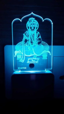 Super Ajanta Swaminarayan 3D Night Lamp ( Code : E002 ) Night Lamp(10 cm, Multicolor)