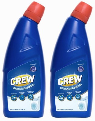 Diversey Crew Toilet Bowel Cleaner 500ml Pack of Two Combo Citrus Liquid Toilet Cleaner(2 x 250 ml)