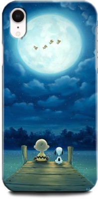 INDICRAFT Back Cover for Apple iPhone XR CHARLIE, BROWN, SNOOPIE, MOON(Multicolor, Hard Case, Pack of: 1)