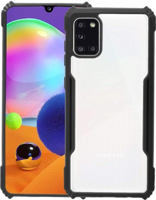 jpmobilecases Back Cover for Samsung Galaxy M31s(Black, Transparent, Grip Case, Pack of: 1)