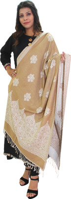 Hautemoda Viscose Self Design Women Shawl(Beige)