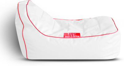 

Style Homez Video Rocker PU Leatherette L Lounger Kid Bean Bag(Bead Filling, Color - White)