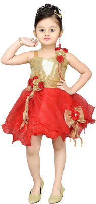 red pari frock