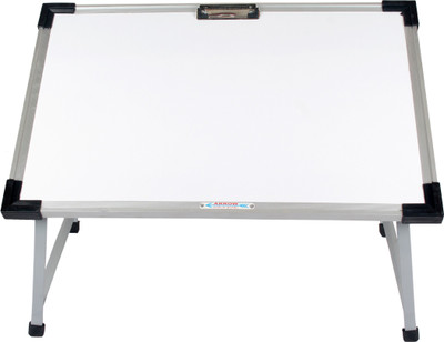

Chrome Metal Study Table(Finish Color - White)