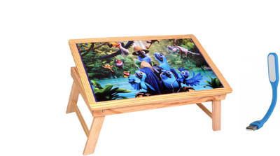 

Skys&Ray Rio Study table with USB light Solid Wood Study Table(Finish Color - Walnut brown)