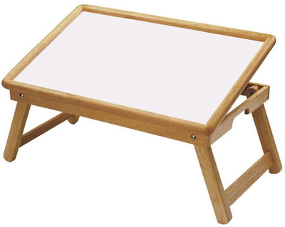 

Taaza Garam Wooden White Top Folding Kids Home Office Reading Writing Study Table Solid Wood Activity Table(Finish Color - Brown)