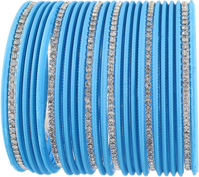 Zulka Get Your Traditions Metal Zircon Bangle Set(Pack of 26)
