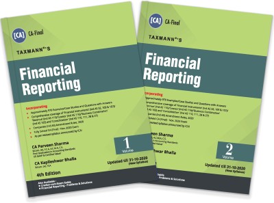 Taxmann's Financial Reporting (Set of 2 Volumes) | CA-Final – New Syllabus | Updated till 31-10-2020 | 4th Edition(Paperback, CA Parveen Sharma, CA Kapileshwar Bhalla)