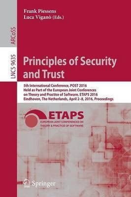 Principles of Security and Trust(English, Paperback, unknown)